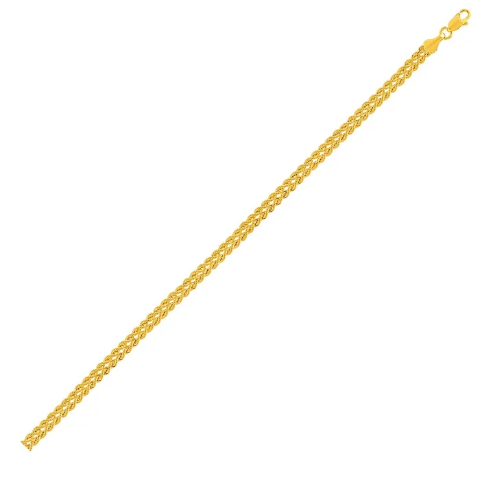 Double Rope Chain Bracelet in 10k Yellow Gold MayaMila Bracelets