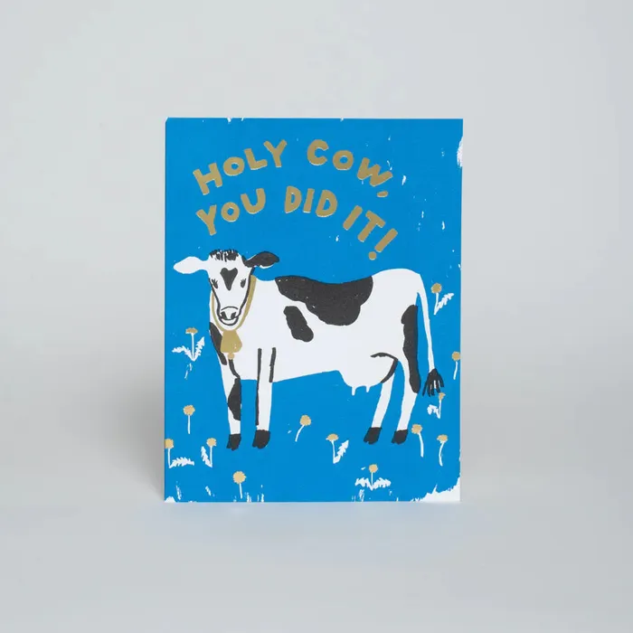 Earrings Egg Press Manufacturing Holy Cow Card
