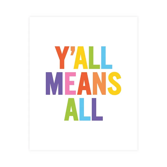Earrings Yall Means All 8x10 The Little Gay Shop