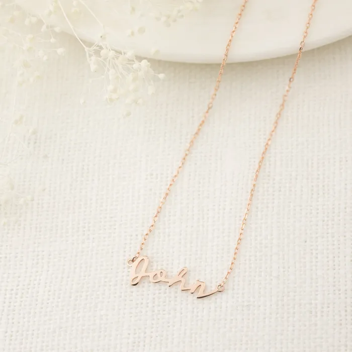 Envero Jewelry Necklaces Custom Script Name Necklace