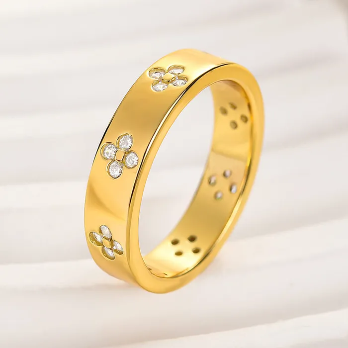 Golden Tone Art Carved Wedding Band shineofdiamond Rings