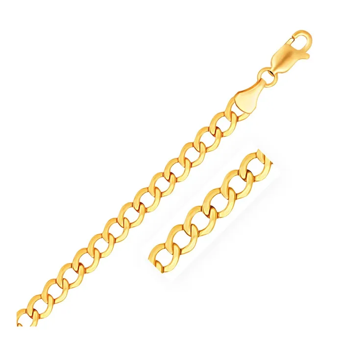 MayaMila Necklaces 53mm 10k Yellow Gold Curb Chain