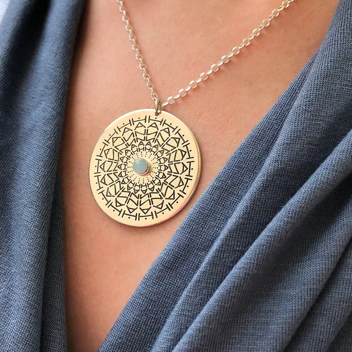 Necklaces Jewel Namedala Mandala Name Necklace HeidiJHale