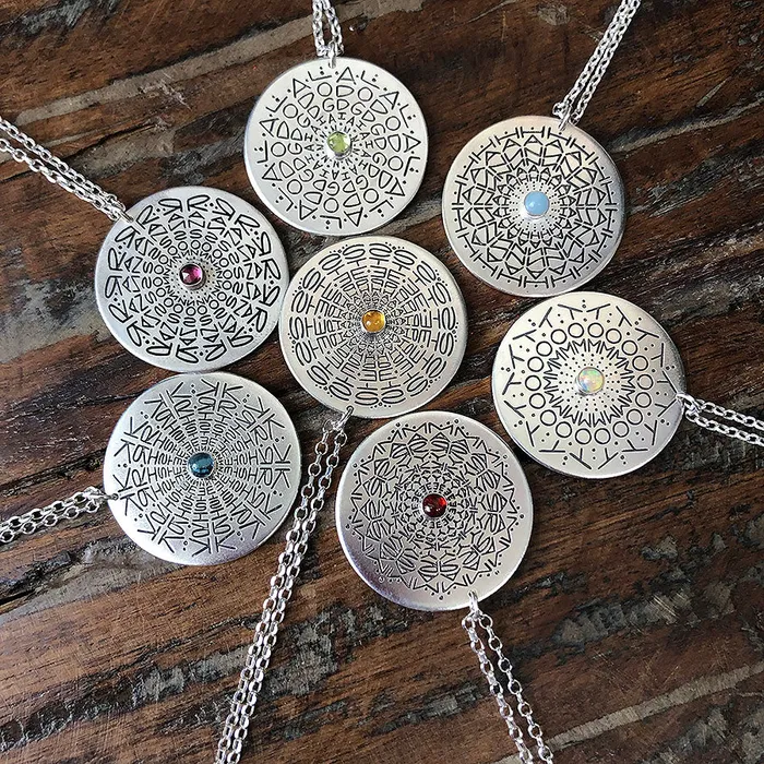 Necklaces Jewel Namedala Mandala Name Necklace HeidiJHale