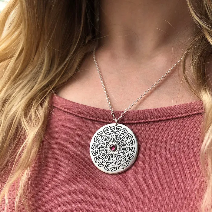 Necklaces Jewel Namedala Mandala Name Necklace HeidiJHale