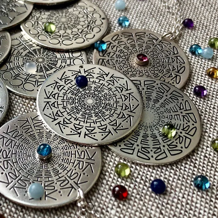Necklaces Jewel Namedala Mandala Name Necklace HeidiJHale