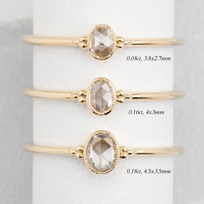 Rings Envero Jewelry Iris Ring Oval Rose Cut Diamond Rings Envero Jewelry Iris Ring Oval Rose Cut Diamond