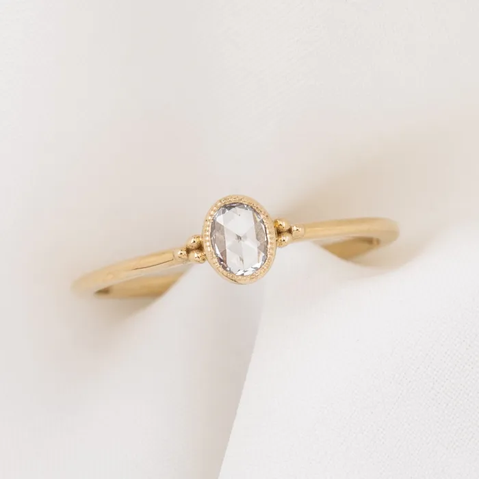 Rings Envero Jewelry Iris Ring Oval Rose Cut Diamond Rings Envero Jewelry Iris Ring Oval Rose Cut Diamond
