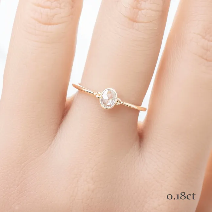 Rings Envero Jewelry Iris Ring Oval Rose Cut Diamond Rings Envero Jewelry Iris Ring Oval Rose Cut Diamond