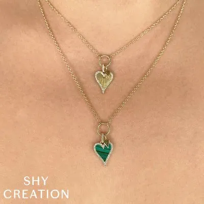 012CT DIAMOND HEART NECKLACE SHY CREATIONS Necklaces