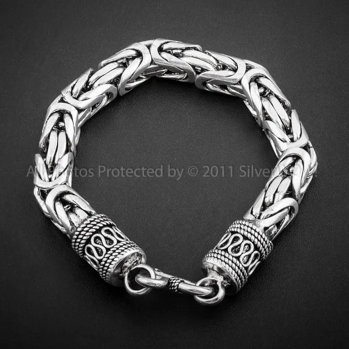 Bracelets Bali Byzantine Bracelet x 10mm silverwow