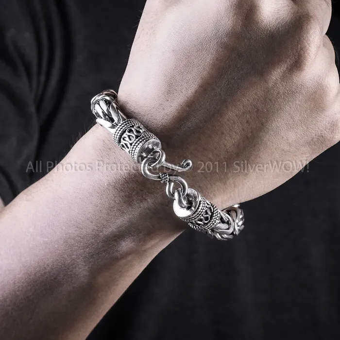 Bracelets Bali Byzantine Bracelet x 10mm silverwow