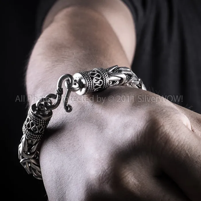 Bracelets Bali Byzantine Bracelet x 10mm silverwow