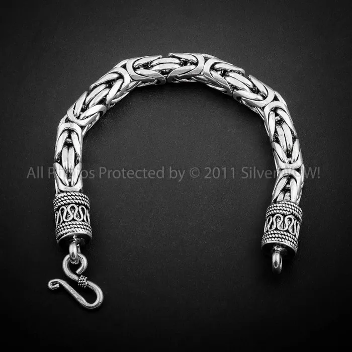 Bracelets Bali Byzantine Bracelet x 10mm silverwow