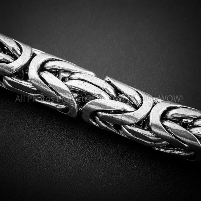 Bracelets Bali Byzantine Bracelet x 10mm silverwow