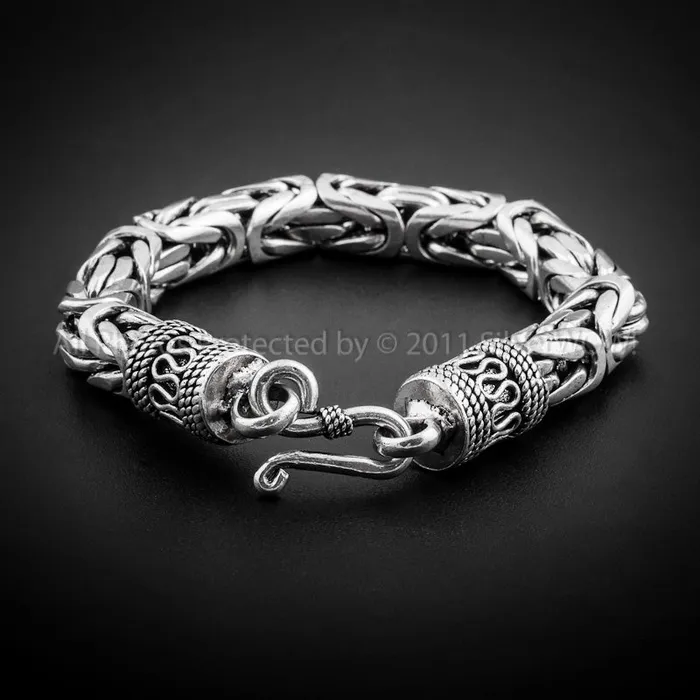Bracelets Bali Byzantine Bracelet x 10mm silverwow