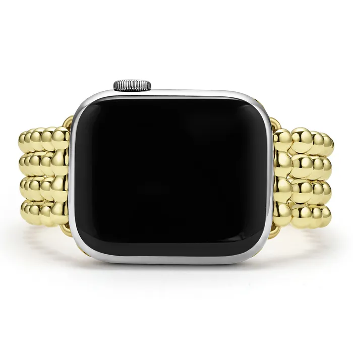 Bracelets LAGOS Smart Caviar 18K Gold Infinite Caviar Beaded Watch Bracelet 3845mm