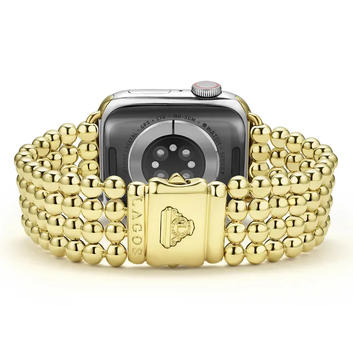 Bracelets LAGOS Smart Caviar 18K Gold Infinite Caviar Beaded Watch Bracelet 3845mm