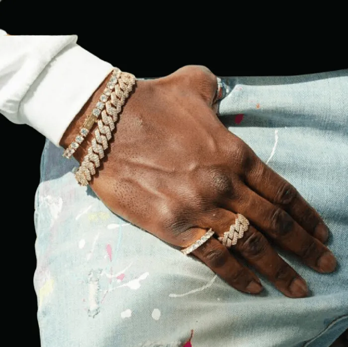 Bracelets Miami Cuban 12MM Miami Cuban Link Iced Out Diamond Bracelet