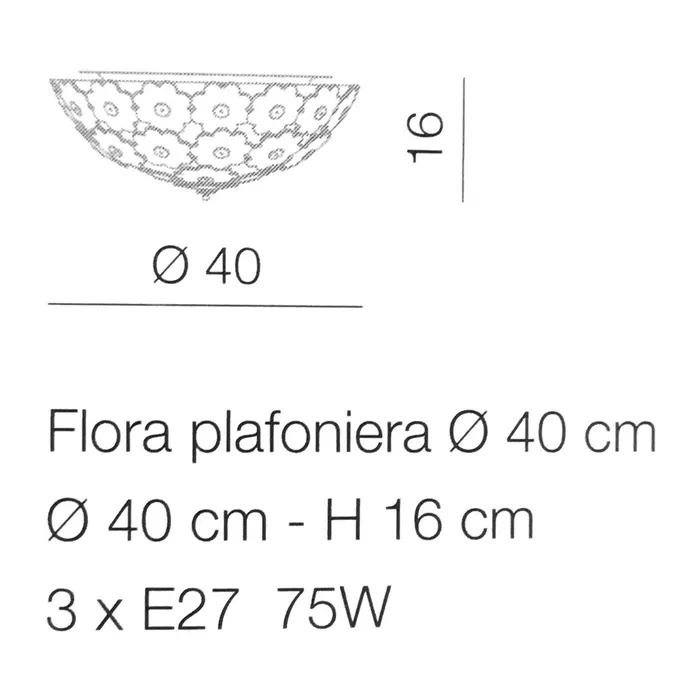 Flora 3 Lights Ceiling Chandelier Voltolina Earrings Flora 3 Lights Ceiling Chandelier Voltolina Earrings