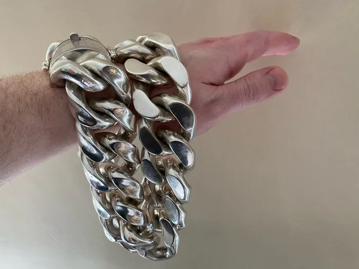 Huge Cuban Link Necklace 40mm Wide silverwow Necklaces