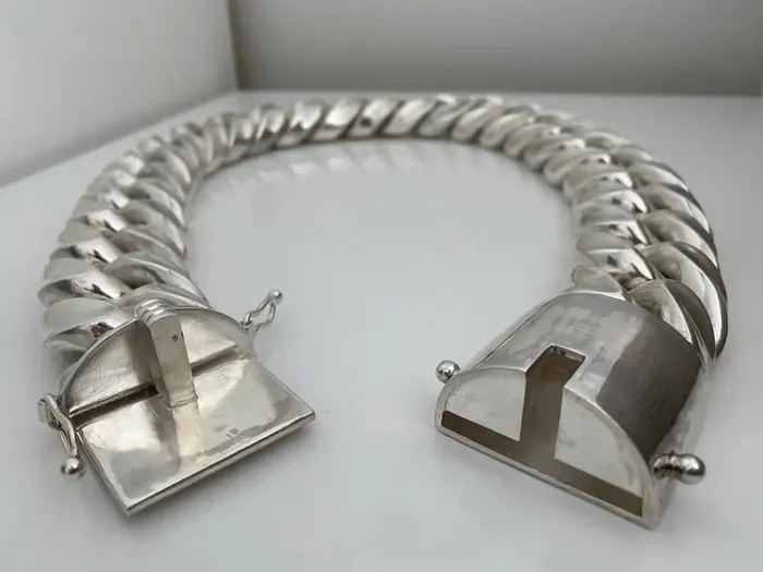 Huge Cuban Link Necklace 40mm Wide silverwow Necklaces