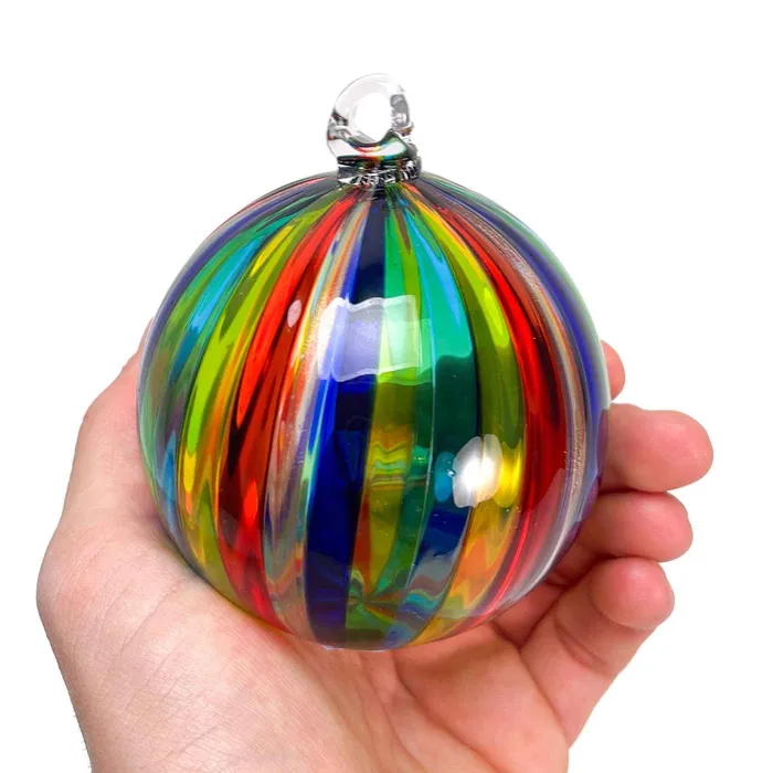 La Fornasotta Necklaces Rainbow Glass Christmas ball La Fornasotta Necklaces Rainbow Glass Christmas ball