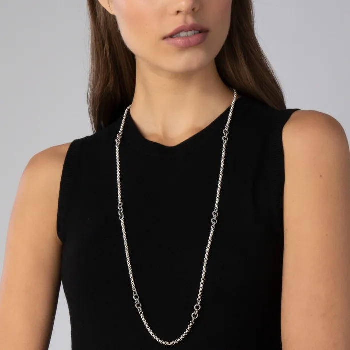 LAGOS Necklaces Signature Caviar Caviar Circle Link Necklace