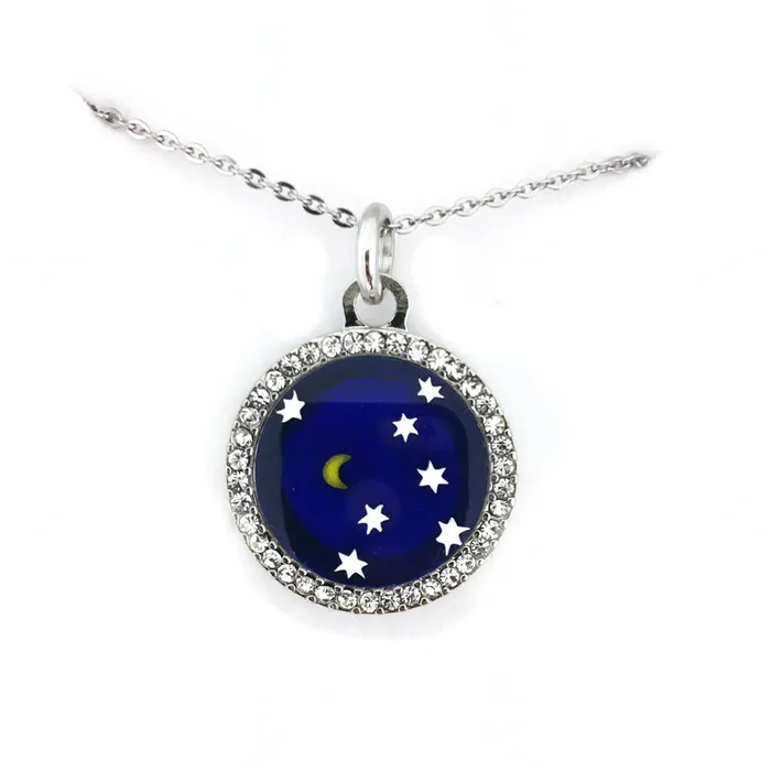Necklaces Murrina pendant with swarovski 18 mm MuranoVItrum