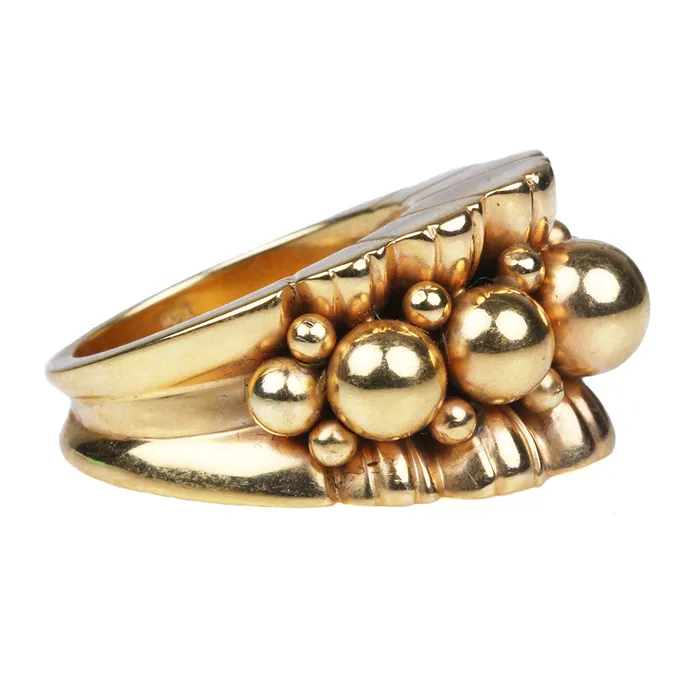 Rings Bell Bird Antiques Mid Century Retro Ring