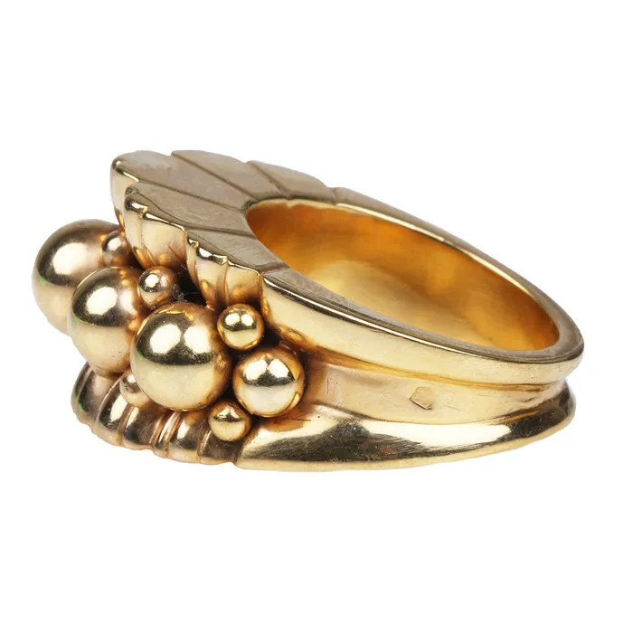 Rings Bell Bird Antiques Mid Century Retro Ring