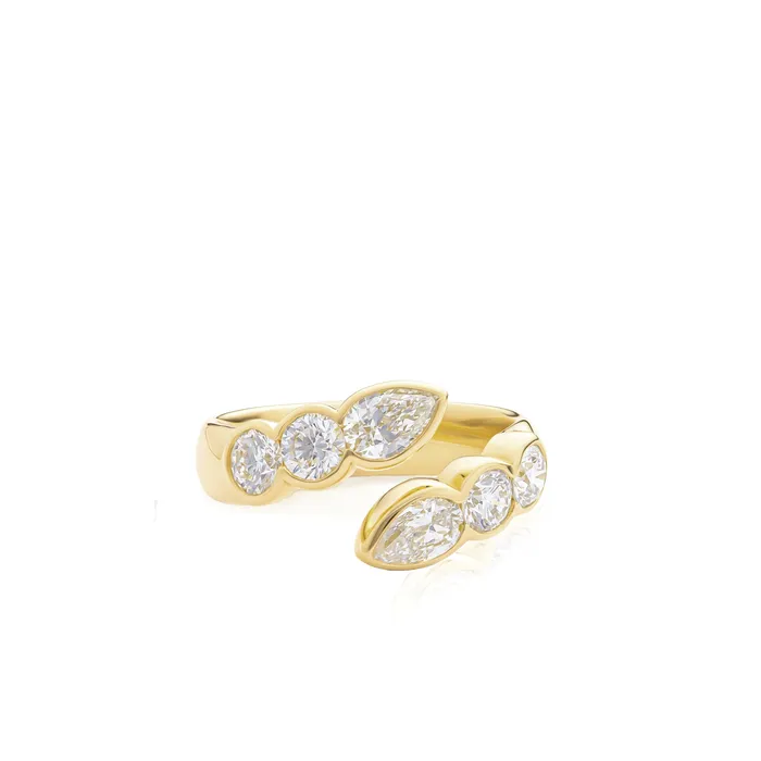 Rings Phillips House Double Cuddle Crescent Ring