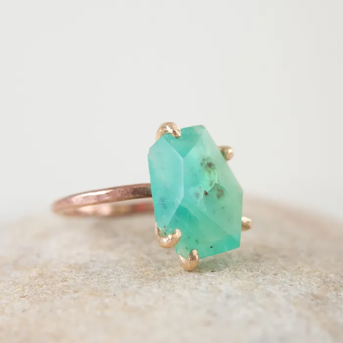 Rings Variance Objects Variance Objects Peruvian Opal 14k Gold Ring