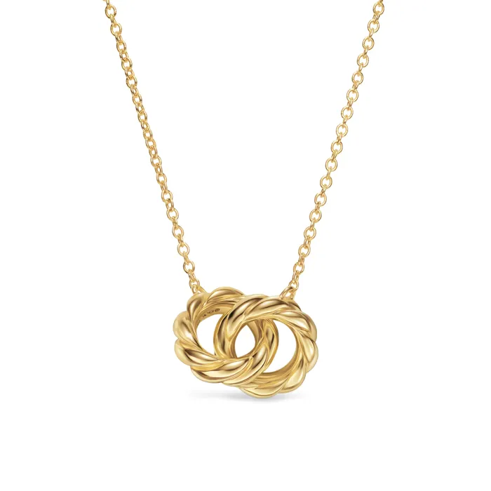 Sculpted Cable Chain Necklace in 18K Yellow Gold 9mm David Yurman Necklaces Sculpted Cable Chain Necklace in 18K Yellow Gold 9mm David Yurman Necklaces