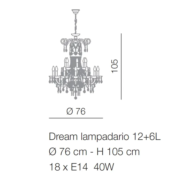 Voltolina Dream Chandelier 6 up to 36 Lights Earrings Voltolina Dream Chandelier 6 up to 36 Lights Earrings