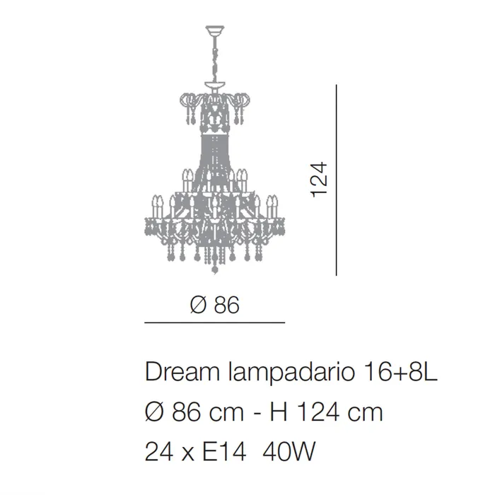 Voltolina Dream Chandelier 6 up to 36 Lights Earrings Voltolina Dream Chandelier 6 up to 36 Lights Earrings