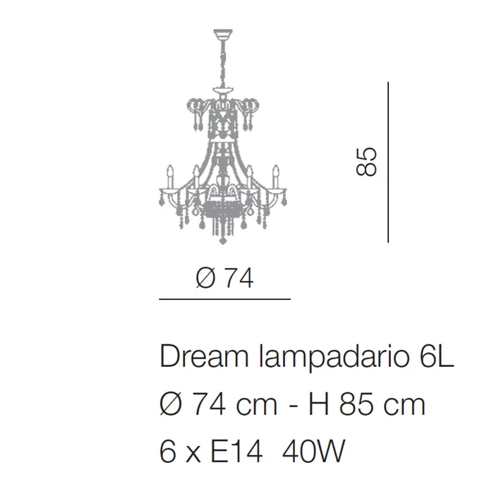Voltolina Dream Chandelier 6 up to 36 Lights Earrings Voltolina Dream Chandelier 6 up to 36 Lights Earrings