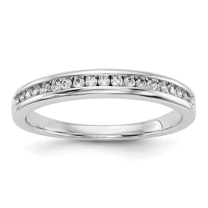 019ct CZ Solid Real 14k White Gold Wedding Wedding Band Ring Goldia Rings 019ct CZ Solid Real 14k White Gold Wedding Wedding Band Ring Goldia Rings