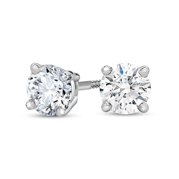 038 CT TW Certified Diamond Solitaire Stud Earrings in 14K White Gold JVS2 Goldia Earrings 038 CT TW Certified Diamond Solitaire Stud Earrings in 14K White Gold JVS2 Goldia Earrings