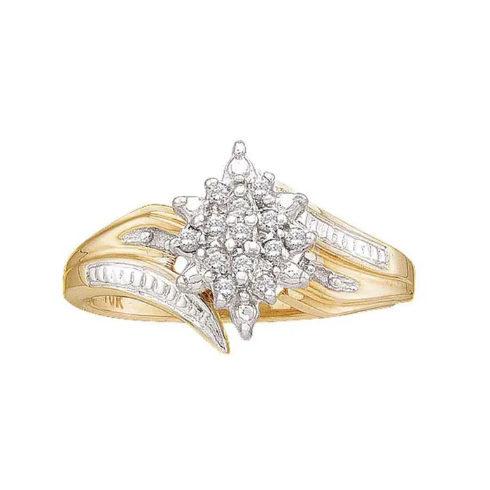 18CTWDiamond CLUSTER RING gndatlanta Rings