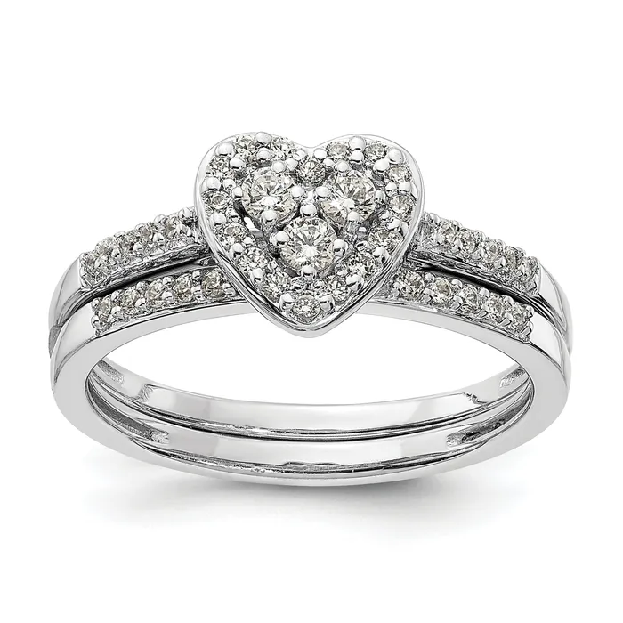 10k White Gold 14 Ct Lab Grown Diamond VSSI G Cluster Engagement Ring Goldia Rings