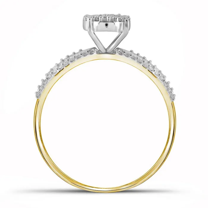 10k Yellow Gold Round Diamond Bridal Wedding Ring Set 13 Cttw gndatlanta Rings
