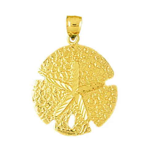14K Gold 20MM Sand Dollar Pendant Goldia PreStyled Sets