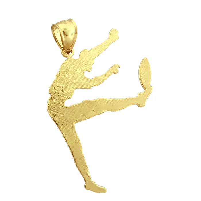 14K Gold Football Punter Pendant Goldia PreStyled Sets