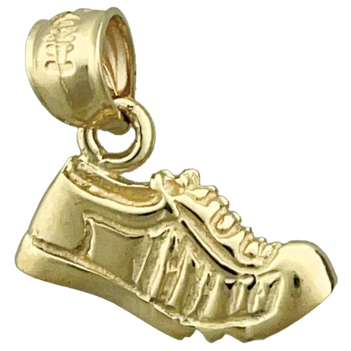 14K Gold Running Shoe Charm Goldia Charm Necklaces