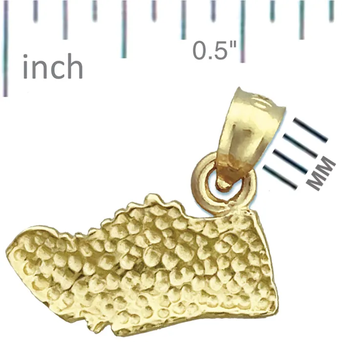14K Gold Running Shoe Charm Goldia Charm Necklaces
