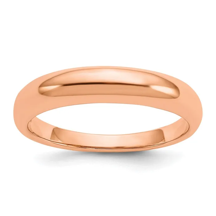 14k Rose Gold Polished Band Ring Goldia Rings