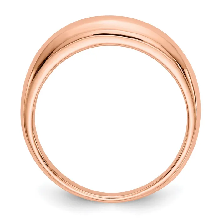 14k Rose Gold Polished Band Ring Goldia Rings