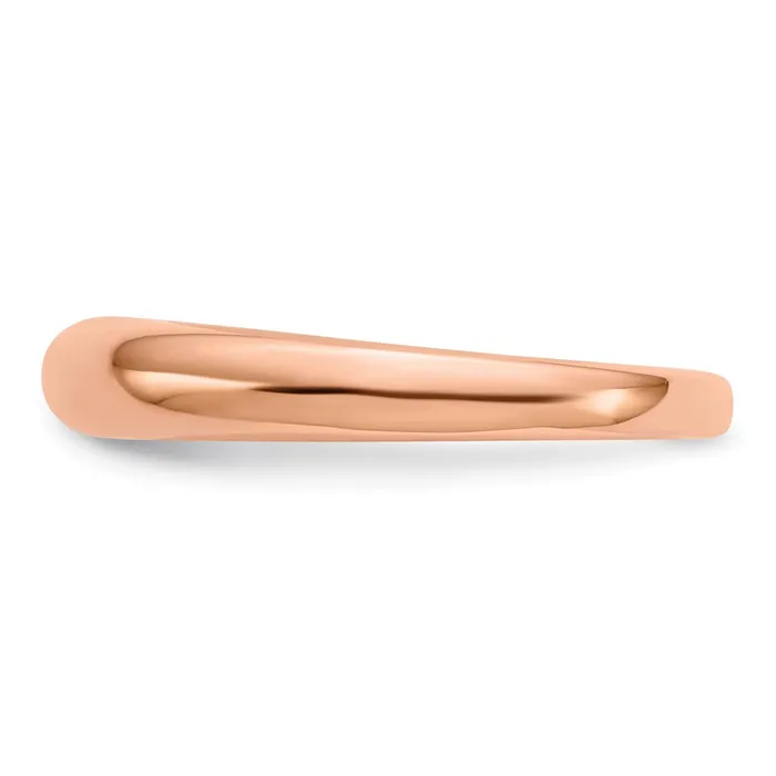 14k Rose Gold Polished Band Ring Goldia Rings