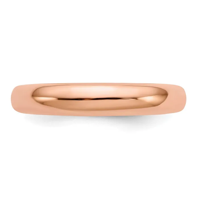 14k Rose Gold Polished Band Ring Goldia Rings